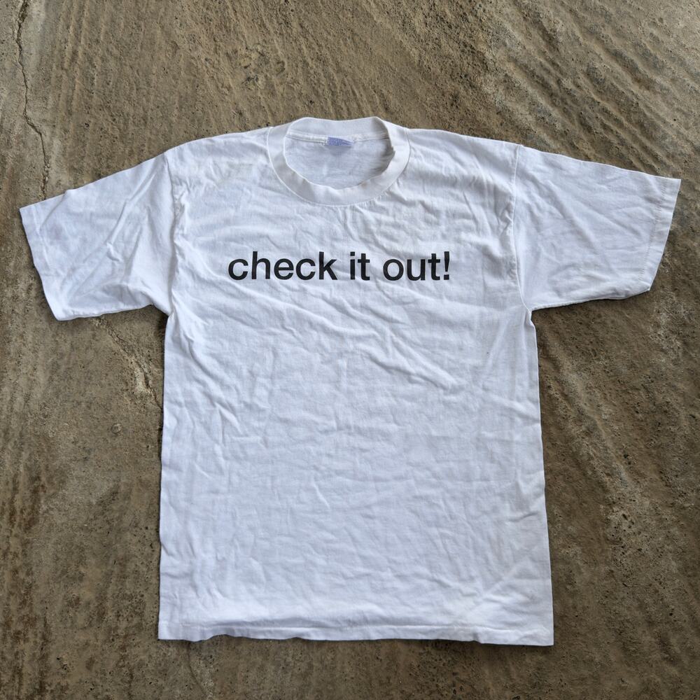 Vintage Paul Mitchell The True Professional Check It Out! Shirt Men's Large 90s